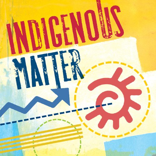 CD cover for “Indigenous Matter” with abstract colorful design.