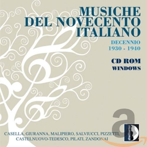 CD cover for "Italienische Musik des 20.jh" with white tree design.