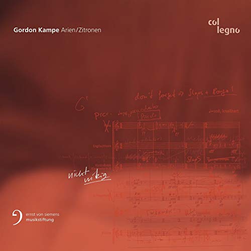CD cover with handwritten musical notes and text on a red background.