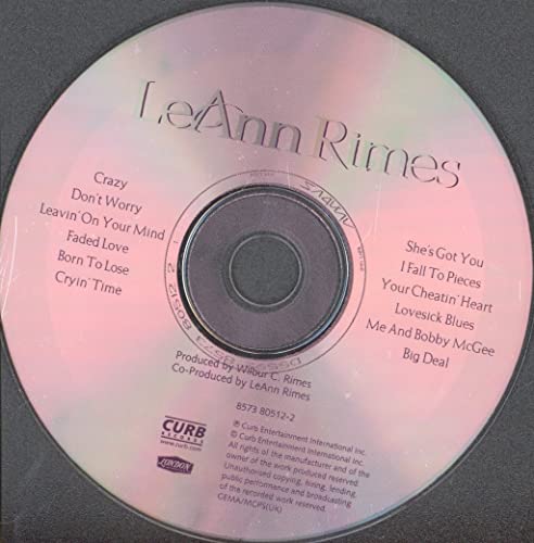 LeAnn Rimes CD with tracklist and Curb Records logo visible.