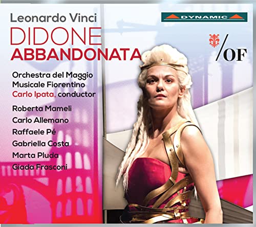 CD cover for Leonardo Vinci’s “Didone Abbandonata” featuring a soprano in costume.