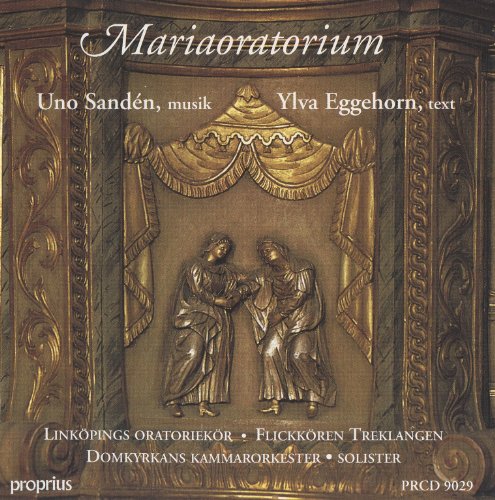 CD cover depicting two figures in relief under a draped archway.