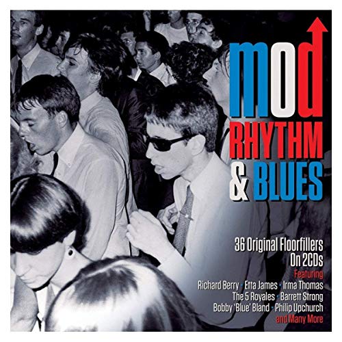 CD cover for "Mod Rhythm & Blues" featuring a 1960s dance crowd.