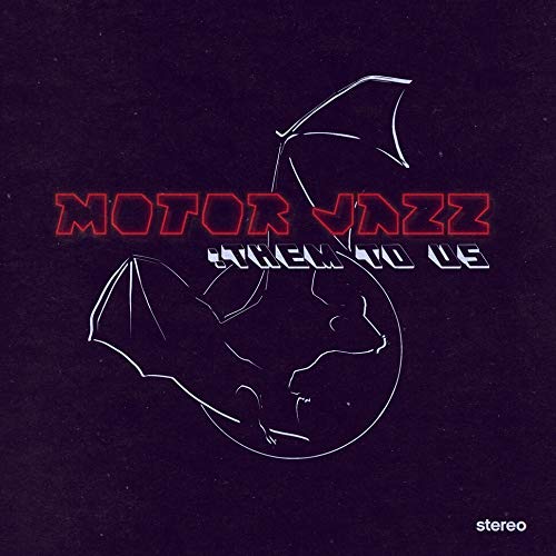 Album cover for "Motor Jazz: Them To Us" with bats and red text.
