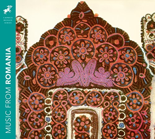 CD cover: Romanian folk art embroidery with text "Music from Romania".