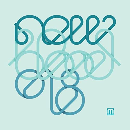 CD cover with abstract blue and teal looping numbers and text.