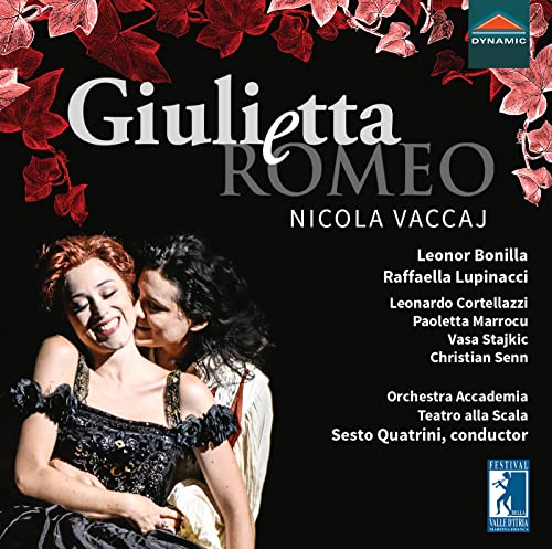 CD cover for Nicola Vaccaj’s “Giulietta e Romeo” opera, featuring performers.