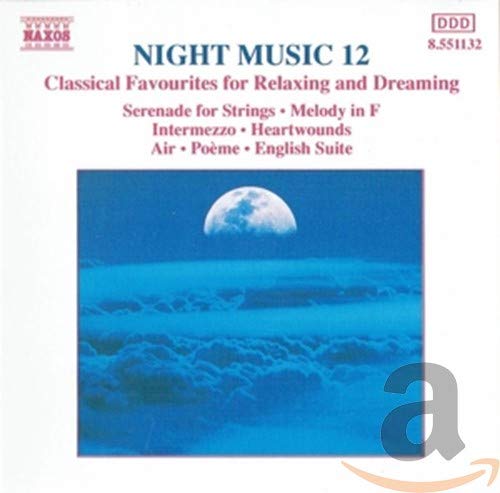 CD cover: Night Music 12 with a moonlit sky and cloudscape.
