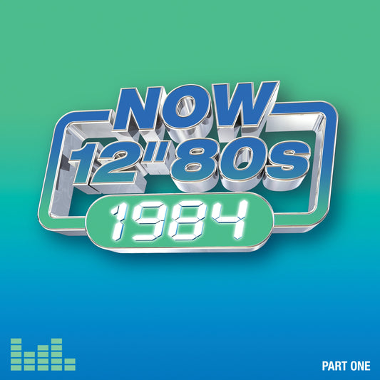 CD cover for “NOW 12 ‘80s: 1984 - Part 1” with blue and teal design.