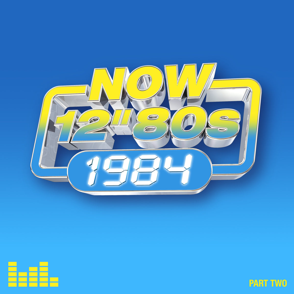 CD cover for “NOW 12 ‘80s: 1984 - Part 2” with blue and yellow graphics.