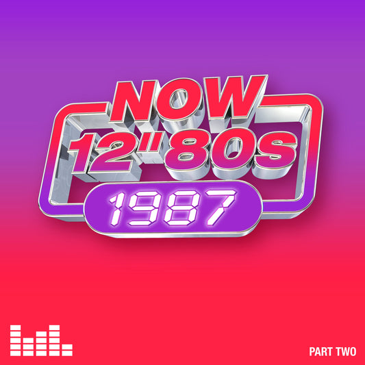 “NOW 12” 80s 1987 Part Two CD cover with bold text and gradient background.