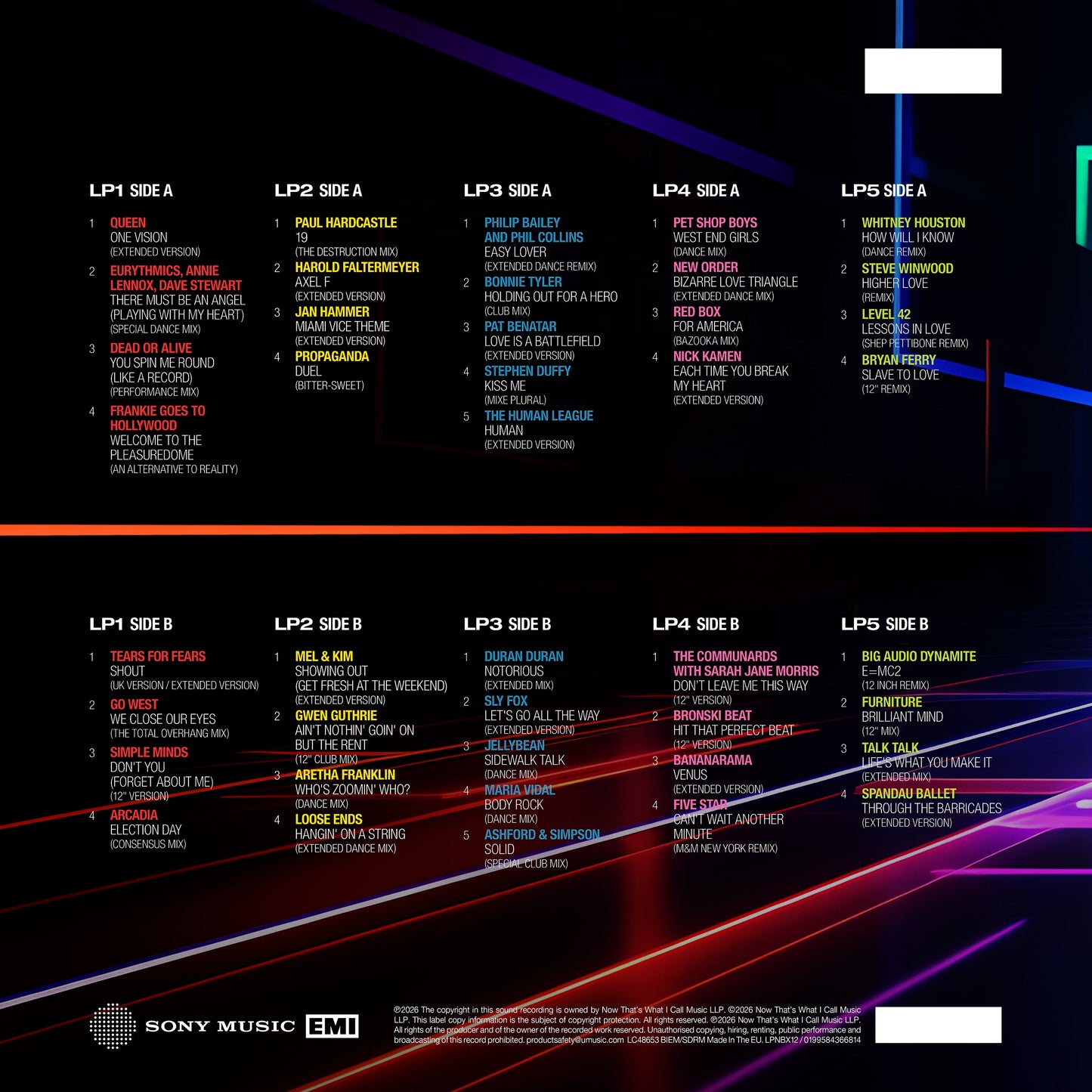 Various - NOW Presents… 12” 80s: Vol 3: 1985-1986  [VINYL]