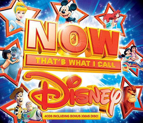 CD cover for “NOW That’s What I Call Disney” featuring Disney characters.