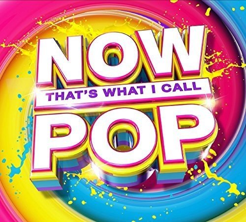 CD cover for “Now That’s What I Call Pop” with colorful splash design.