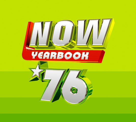 NOW Yearbook '76 CD cover with bold text and star graphic.