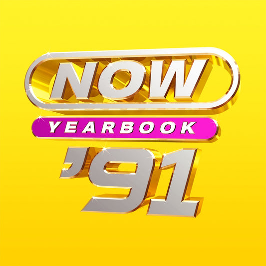 “NOW Yearbook 1991” CD cover with bold text on a yellow background.
