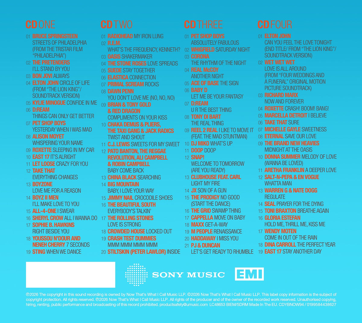 Various - NOW - Yearbook 1994 [CD]