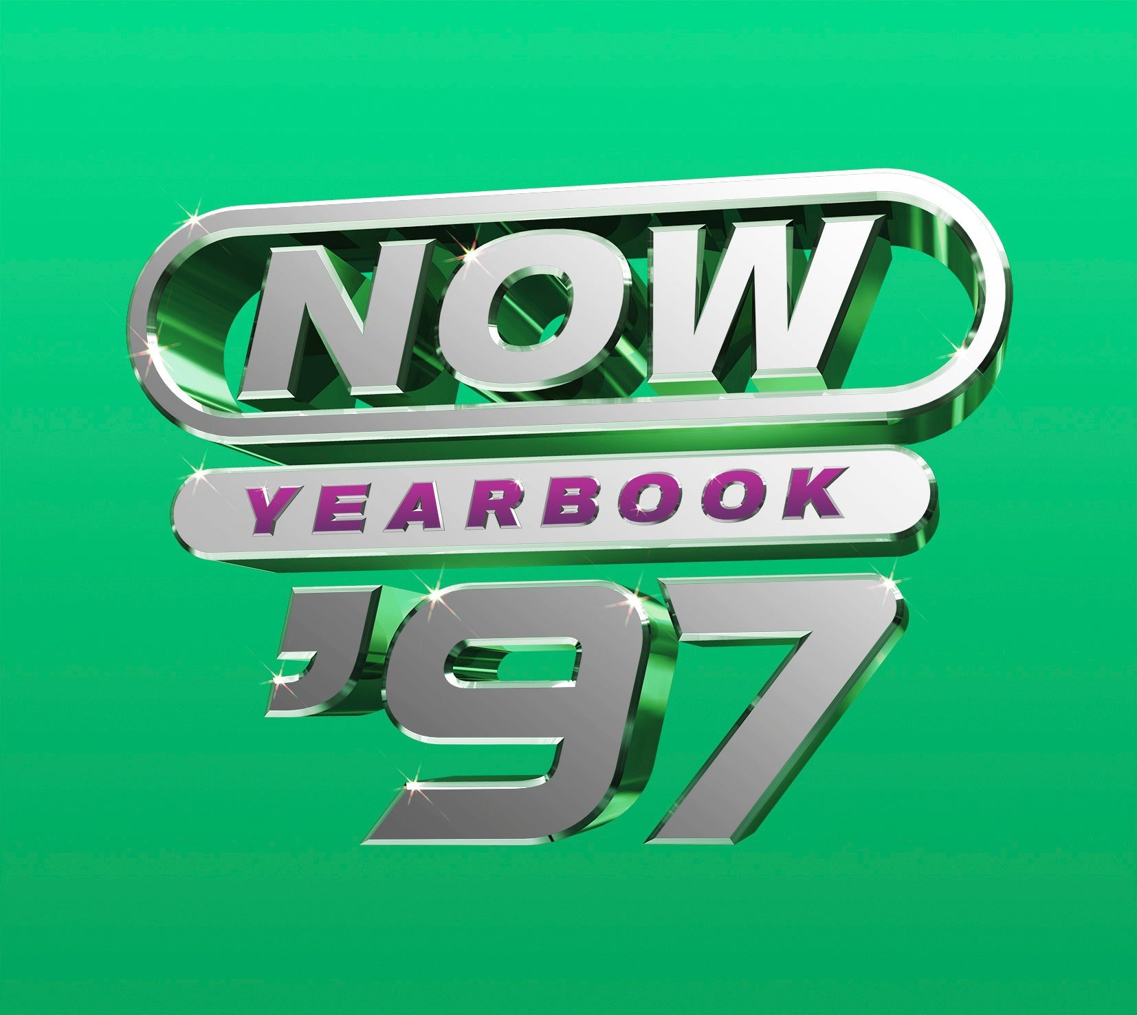 Green album cover with silver "NOW Yearbook 1997" lettering.