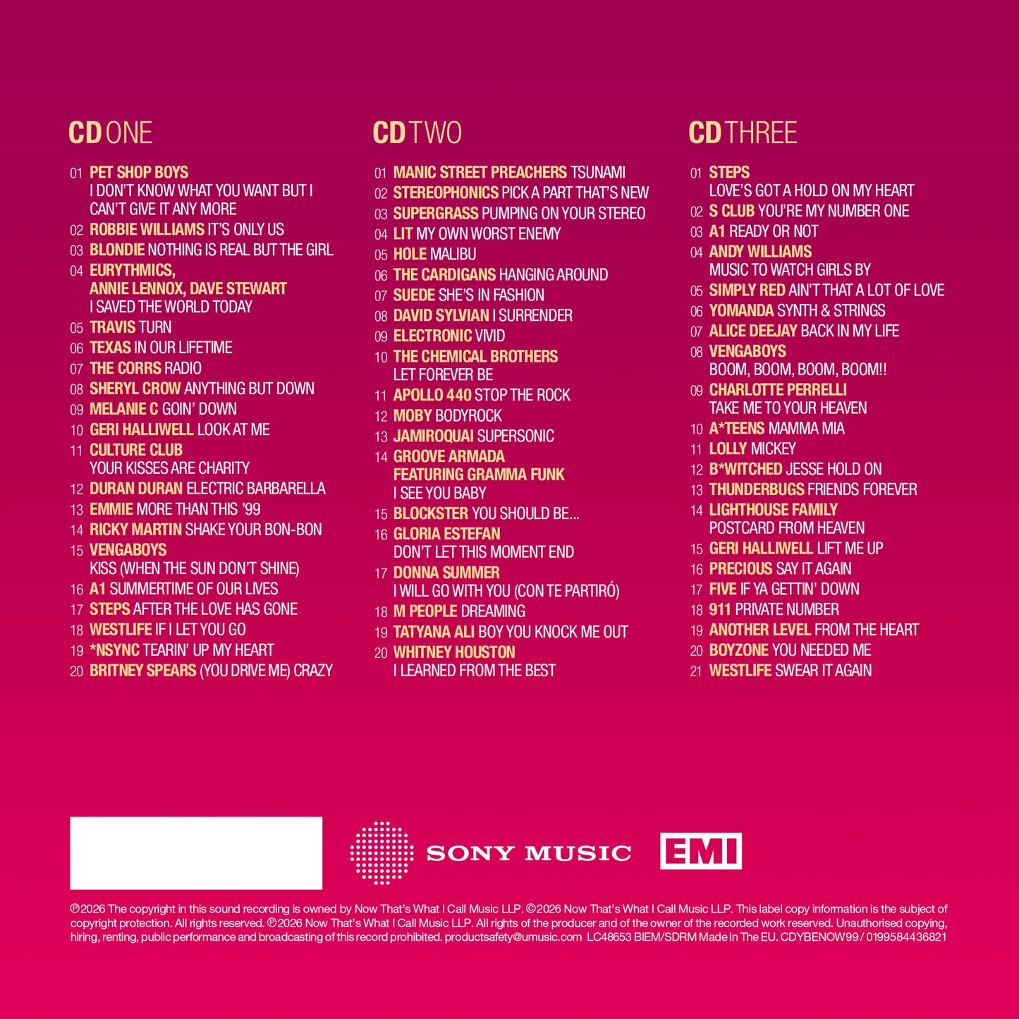 Various - NOW - Yearbook Extra 1999 [CD]