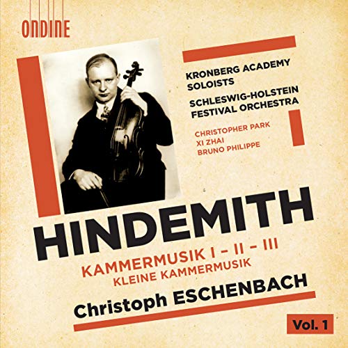 CD cover featuring composer Paul Hindemith playing the cello.