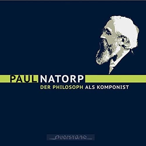 CD cover featuring a portrait of philosopher Paul Natorp in grayscale.