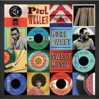 Album cover for "More Sweet Sweet Music" featuring record labels and portraits.