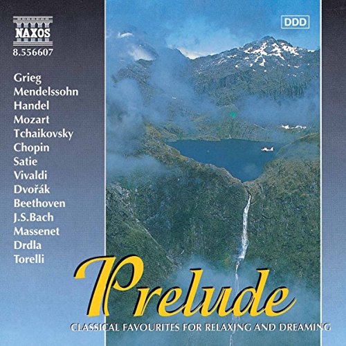 CD cover for “Prelude” featuring a mountain landscape and composer names.
