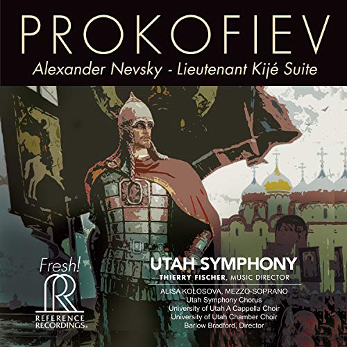 CD cover for Prokofiev’s “Alexander Nevsky” featuring a medieval warrior.