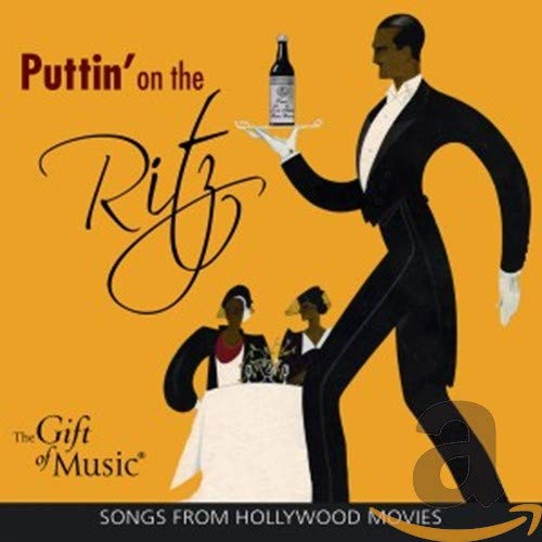 CD cover for “Puttin’ On The Ritz” featuring stylized figures in evening wear.
