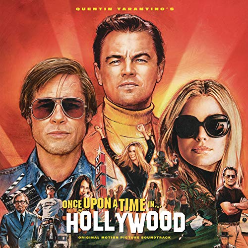 “Once Upon a Time in Hollywood” soundtrack vinyl cover featuring Leonardo DiCaprio and Brad Pitt.