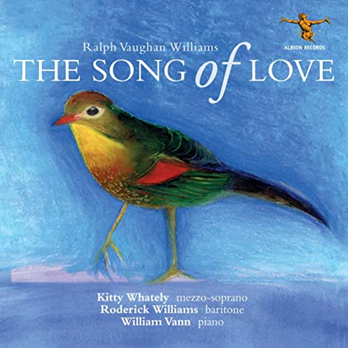 CD cover for Ralph Vaughan Williams’ “The Song of Love” with a bird.
