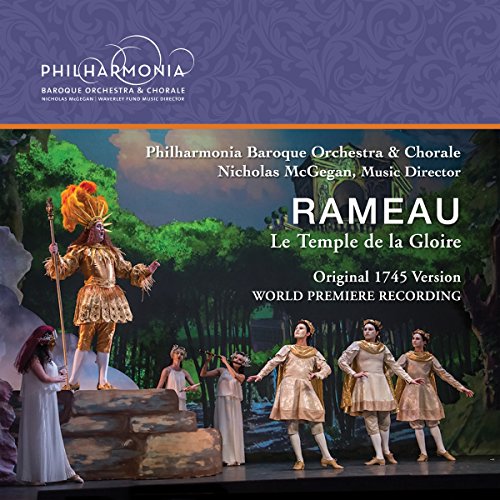 CD cover for Rameau’s “Le Temple de la Gloire” opera, featuring performers.