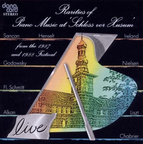 CD cover for "Rarities of Piano Music 1987" featuring a castle illustration.
