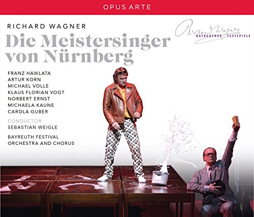 CD cover for Wagner’s “Die Meistersinger von Nürnberg” featuring a stage scene.