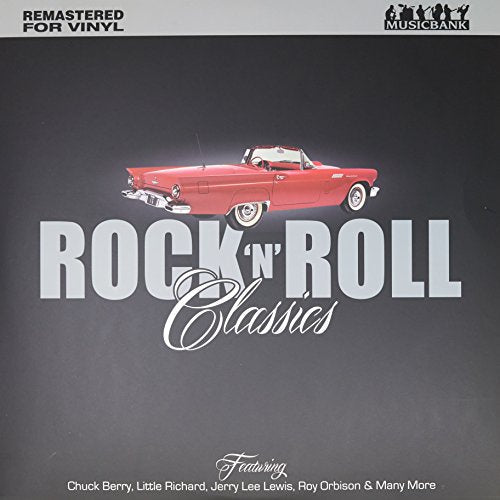 Vinyl record cover featuring a red classic car and bold text.