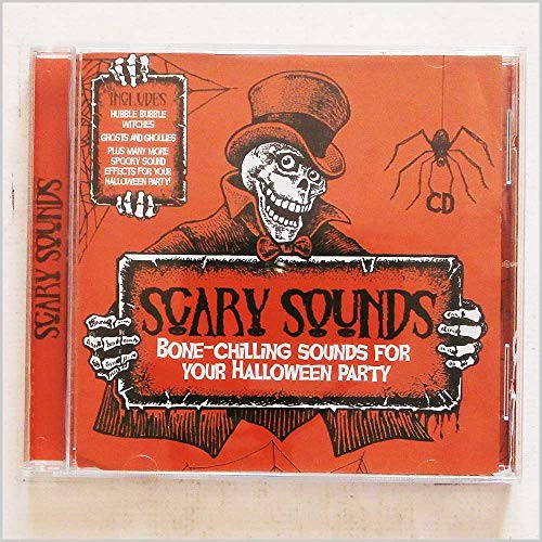 CD case for "Scary Sounds" featuring a skeleton and Halloween imagery.