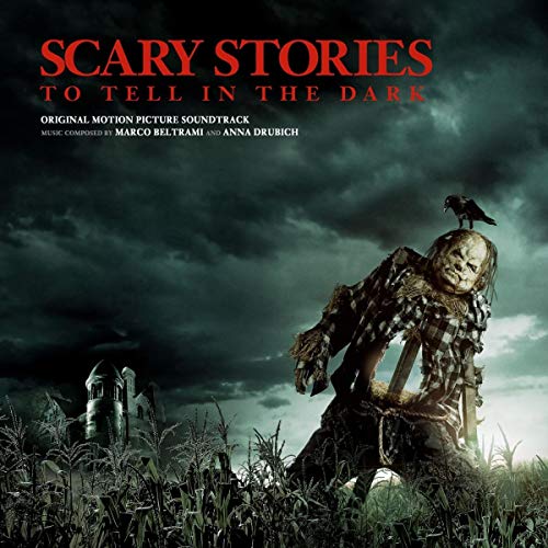 Scary Stories to Tell in the Dark soundtrack CD cover with scarecrow.