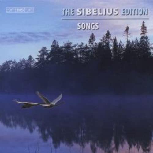 CD cover: forest and lake scene with flying birds, text “The Sibelius Edition”.