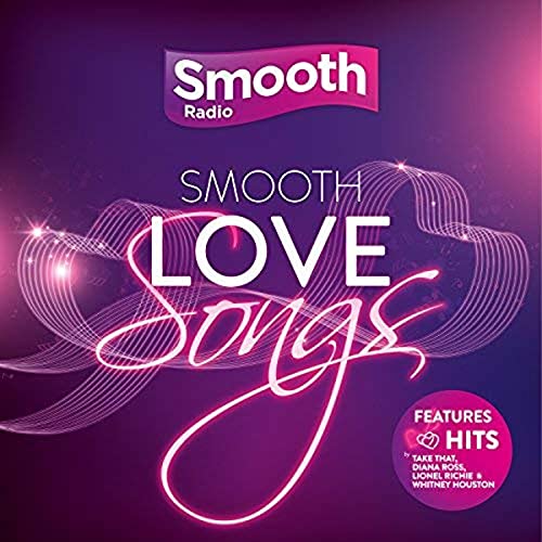 CD cover for “Smooth Love Songs” with pink and purple gradients.