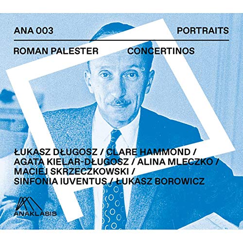 CD cover for Roman Palester’s Concertinos, featuring a portrait of the composer.