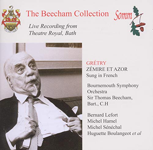 CD cover featuring portrait of Sir Thomas Beecham and opera details.