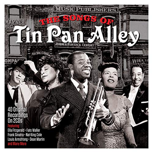 CD cover for “Songs of Tin Pan Alley” featuring vintage musicians.