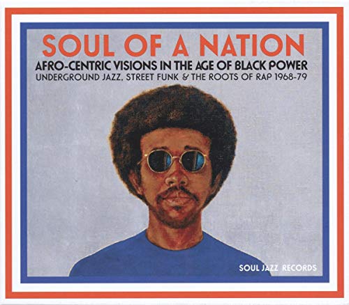 CD cover featuring a portrait of a Black man with an afro and sunglasses.