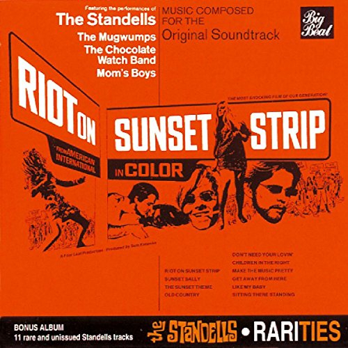 CD cover for "Standells Rarities" featuring a vibrant orange and black design.
