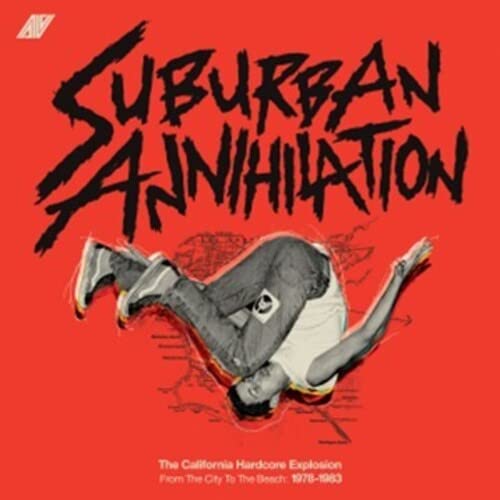 Red album cover with bold text and a dynamic image of a person breakdancing.