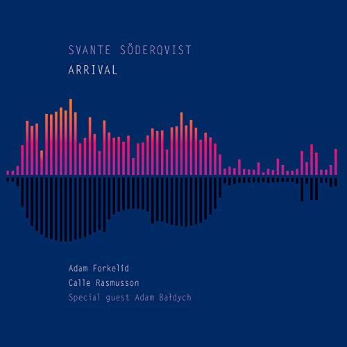 CD cover for "Arrival" by Svante Söderqvist, featuring abstract waveform art.