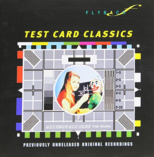 CD cover: test card image with a girl and clown, text details.
