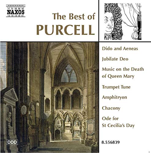 CD cover for “The Best of Purcell” featuring an arched cathedral window.