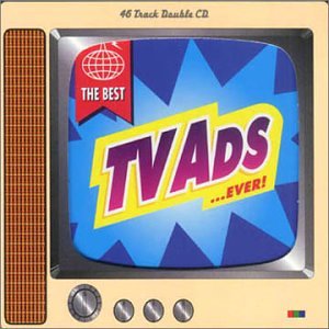 CD cover featuring a retro television displaying "TV Ads ... Ever!".