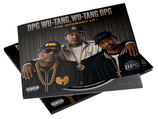 CD cover for "The Godbody LP" by Wu-Tang Clan featuring three rappers.